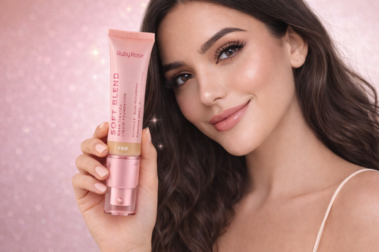 Base Ruby Rose Liquida Soft Blend Tono F60 X 30 Gr - La Base que Deja Tu Piel Suave, Uniforme y Radiante