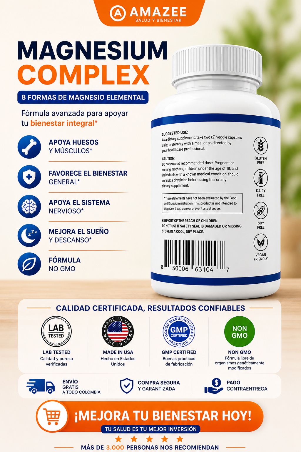 MAGNESIO COMPLEX TOPLUX X 2