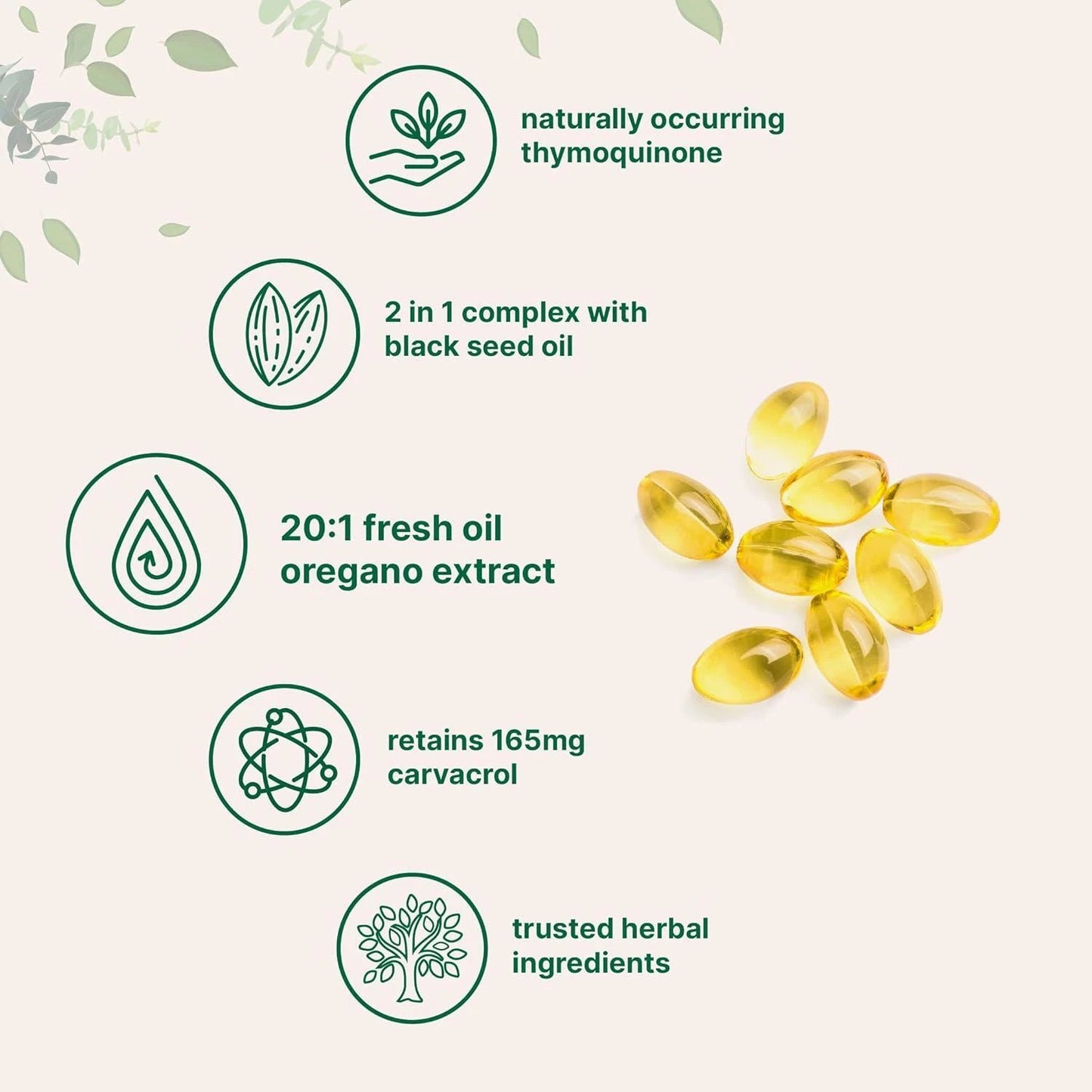 Aceite de Orégano + Semilla Negra 6000 mg – Defensas, Respiración y Digestión
