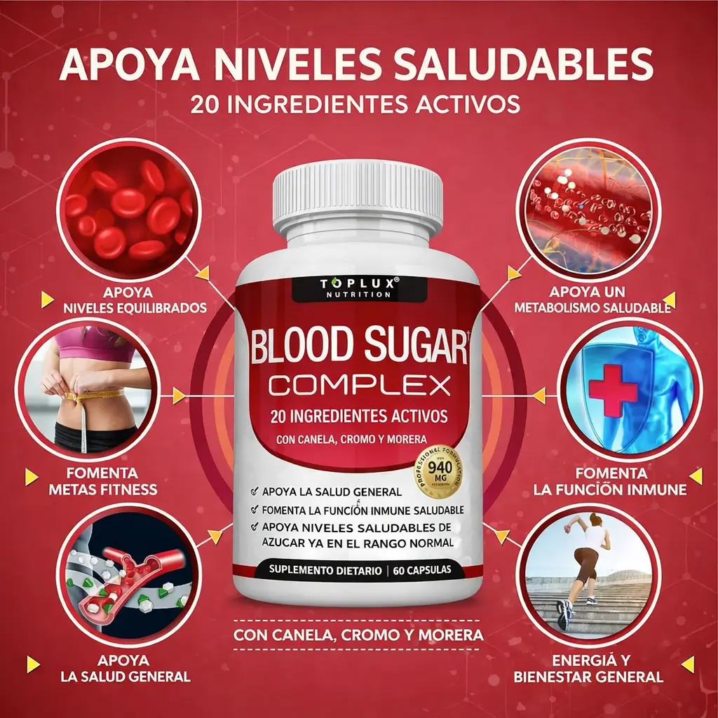 Blood Sugar Complex 20+ Apoyo Natural para la Glucosa