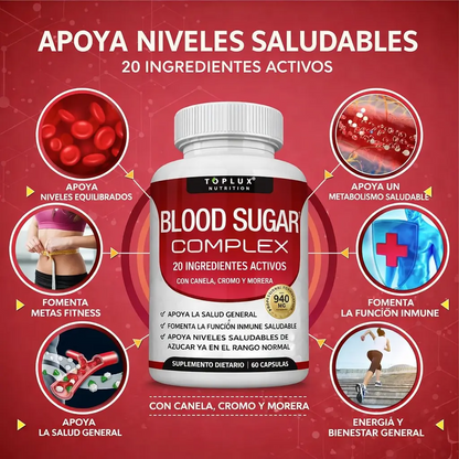 Blood Sugar Complex 20+ Apoyo Natural para la Glucosa