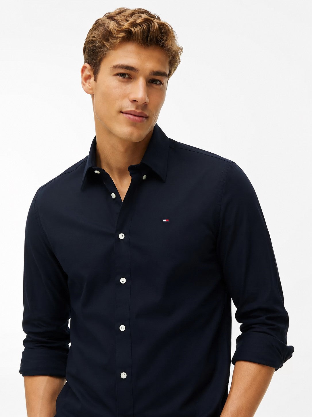 Camisa Formal Hombre | Rosa, Blanco y Azul Marino | AMAZEE