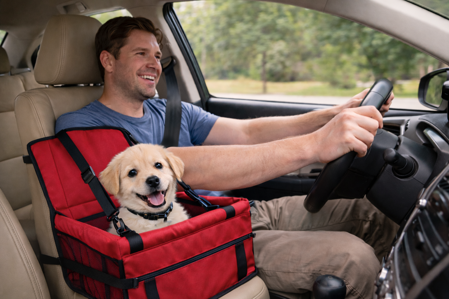 SILLA DE SEGURIDAD PARA VEHICULO - MASCOTAS SEGURAS