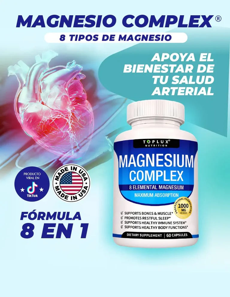 Magnesium Complex 1000 mg – 8 Tipos de Magnesio